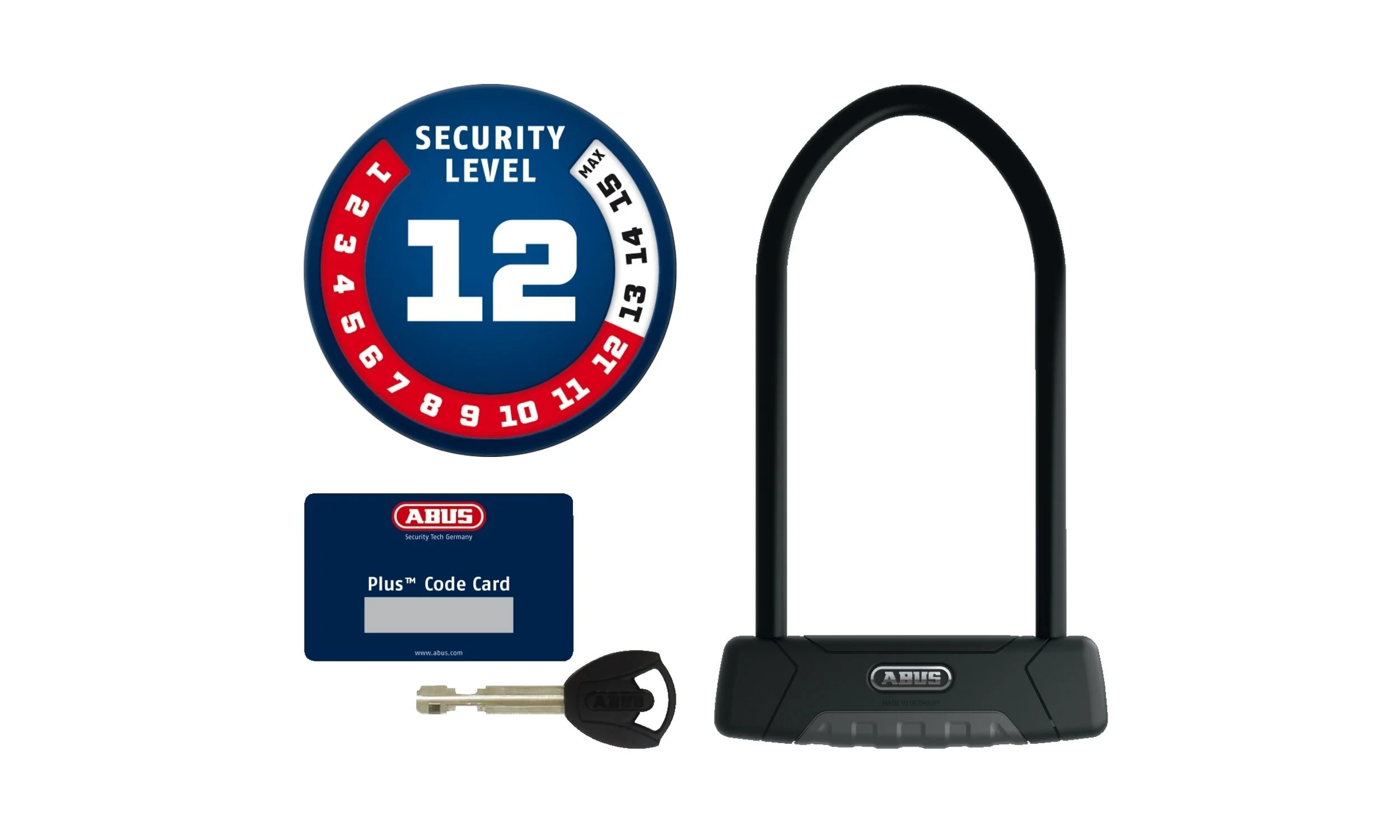 ABUS | U-SHACKLE GRANIT XPLUS 540/160H — CICLO EBIKES